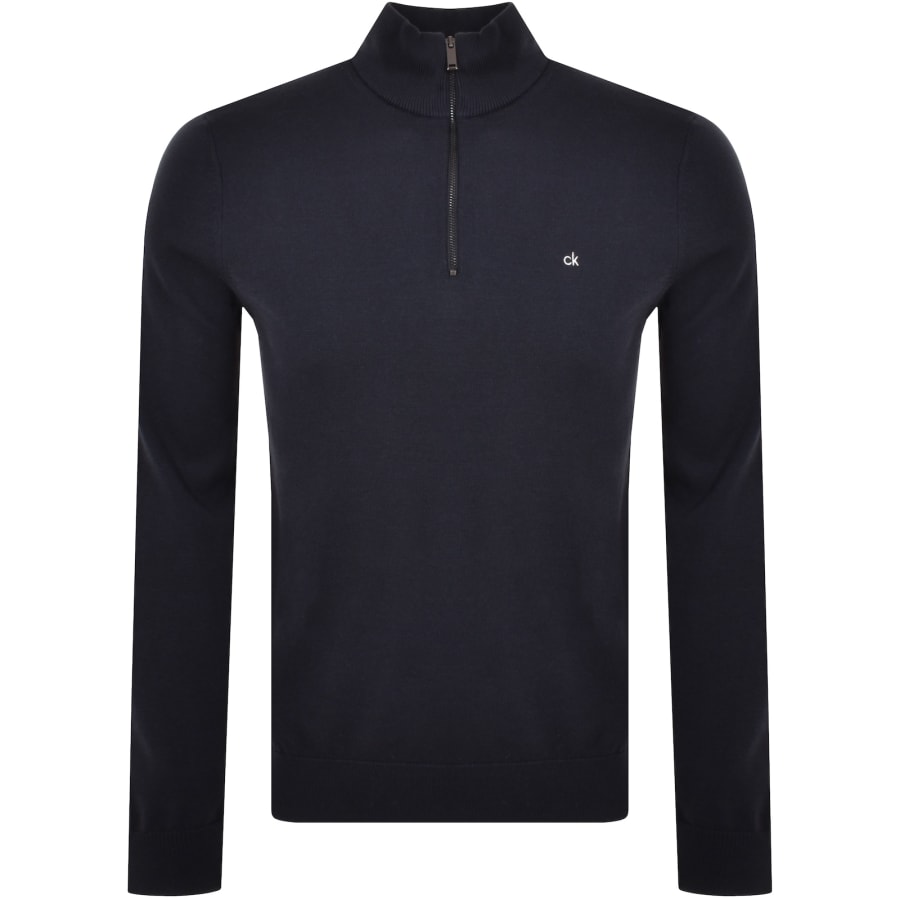 Calvin Klein Quarter Zip Jumper Navy